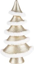 Decoratie kerst boom champagne wit 35x18x13 cm | A205101 | Dekoratief