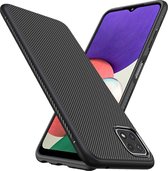 Cazy Texture TPU hoesje voor Samsung Galaxy A22 5G - zwart