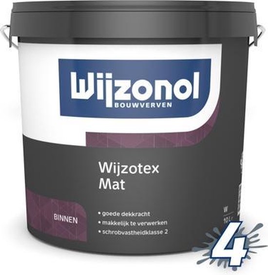Boos worden Inzichtelijk Verwijdering Wijzonol Wijzotex Mat 10 liter - RAL 7016 | bol.com