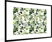 Cadre photo avec affiche - Noël - Plantes - Gui - 120x80 cm - Cadre pour affiche