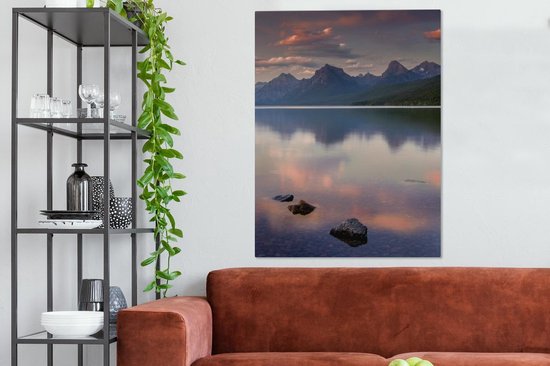 Glacier National Park Canvas 80x120 cm - Tirage photo sur toile (Décoration murale salon / chambre)