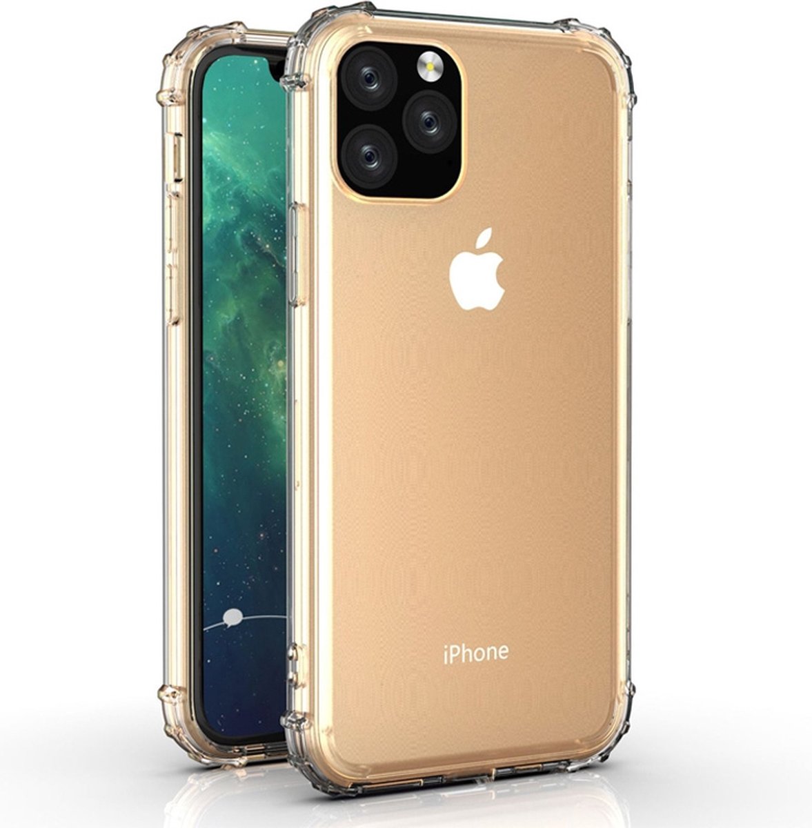 Mobiq - Clear Rugged Case iPhone 11 Pro Max - transparant