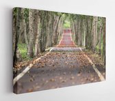 Onlinecanvas - Schilderij - Weg Natuur Bomen Takken Art Horizontaal Horizontal - Multicolor - 80 X 60 Cm