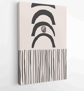 Aardetinten organische vorm Art design voor poster, print, cover, behang, Minimal en mensen kunst aan de muur. 3 - Moderne schilderijen – Verticaal – 1873829092 - 40-30 Vertical