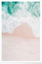 JUNIQE - Poster Ocean Mint -40x60 /Roze & Turkoois