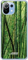 6F hoesje - geschikt voor Xiaomi Mi 11 Lite -  Transparant TPU Case - Bamboo #ffffff