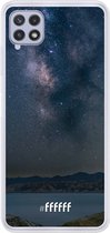 6F hoesje - geschikt voor Samsung Galaxy A22 4G -  Transparant TPU Case - Landscape Milky Way #ffffff