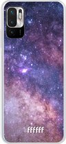 6F hoesje - geschikt voor Xiaomi Redmi Note 10 5G -  Transparant TPU Case - Galaxy Stars #ffffff