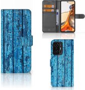 Magnet Case Xiaomi 11T | 11T Pro Telefoonhoesje Wood Blue