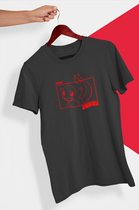 Pokemon Charmander T-Shirt Zwart - Manga Comic Style - Maat S