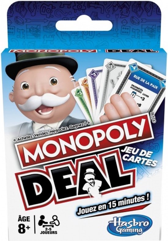 Afbeelding van het spel ApolloX Monopoly deal kaartspel (FR/NL) 18 cm