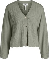 Object Vest Objportia Knit L/s Cardigan Pb11 23037402 Seagrass/melange Dames Maat - XS