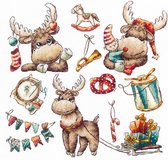 Borduurpakket Kerst Holiday Elk - Andriana