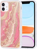 UNIQ Classic Case iPhone 11 TPU Backcover hoesje - Marble Pink