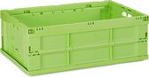 Relaxdays 1x vouwkrat - stapelen - speelgoedkist - multifunctioneel - krat groen
