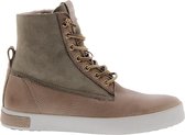 Blackstone QL46 ICELAND - HIGH SNEAKER - FUR - Vrouw - Green - Maat: 36