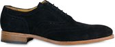 VanPalmen Quirey Nette schoenen - heren veterschoen - zwart suede - goodyear-maakzijze - topkwaliteit