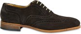 VanPalmen Quirey Nette schoenen - heren veterschoen - bruin suede - goodyear-maakzijze - topkwaliteit - maat 40