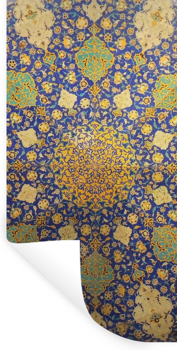 Muurstickers - Sticker Folie - Cirkel - Plafond - Blauw - 80x160 cm - Plakfolie - Muurstic