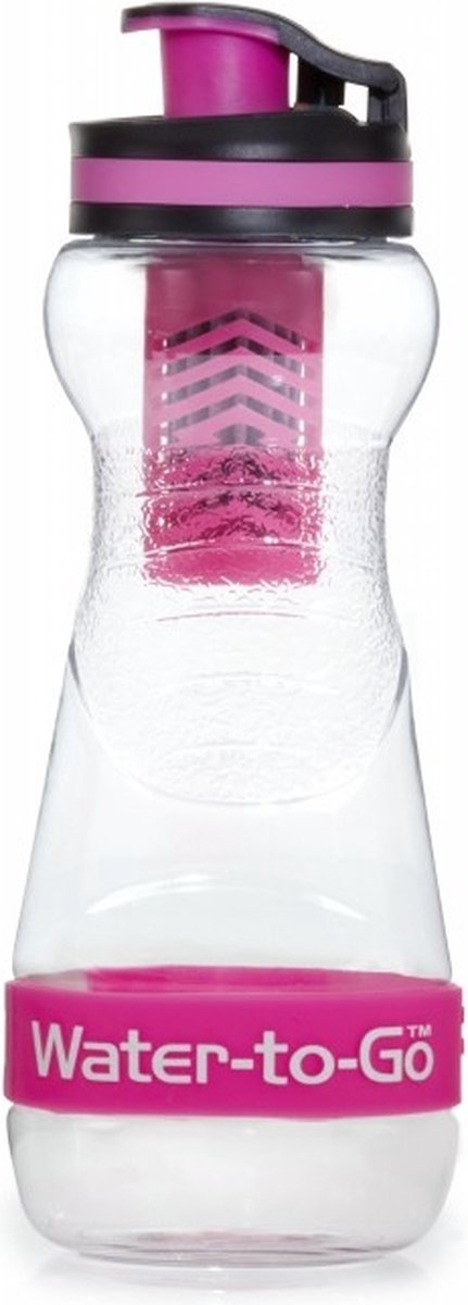 WatertoGo Drinkfles Waterfles met Filter - 50cl – Roze – BPA Vrij