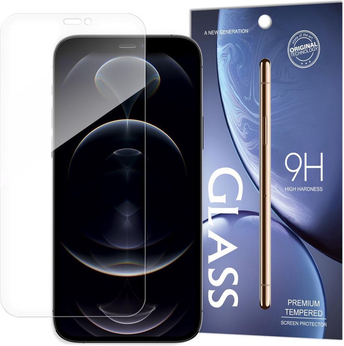 Tempered Glass iPhone 13 Mini Screenprotector - 9H Hardheid - anti krassen - extra dun
