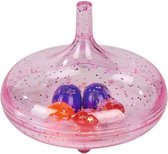 tol met vliegende parels junior 5,5 cm roze