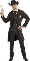 Widmann - Sheriff Kostuum - Sheriff Stijlicoon - Man - Zwart - Medium / Large - Carnavalskleding - Verkleedkleding