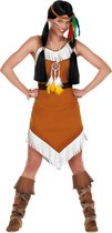 Widmann - Indiaan Kostuum - Sexy Indiaanse Jurk Nature Kostuum Vrouw - Bruin - Large - Carnavalskleding - Verkleedkleding