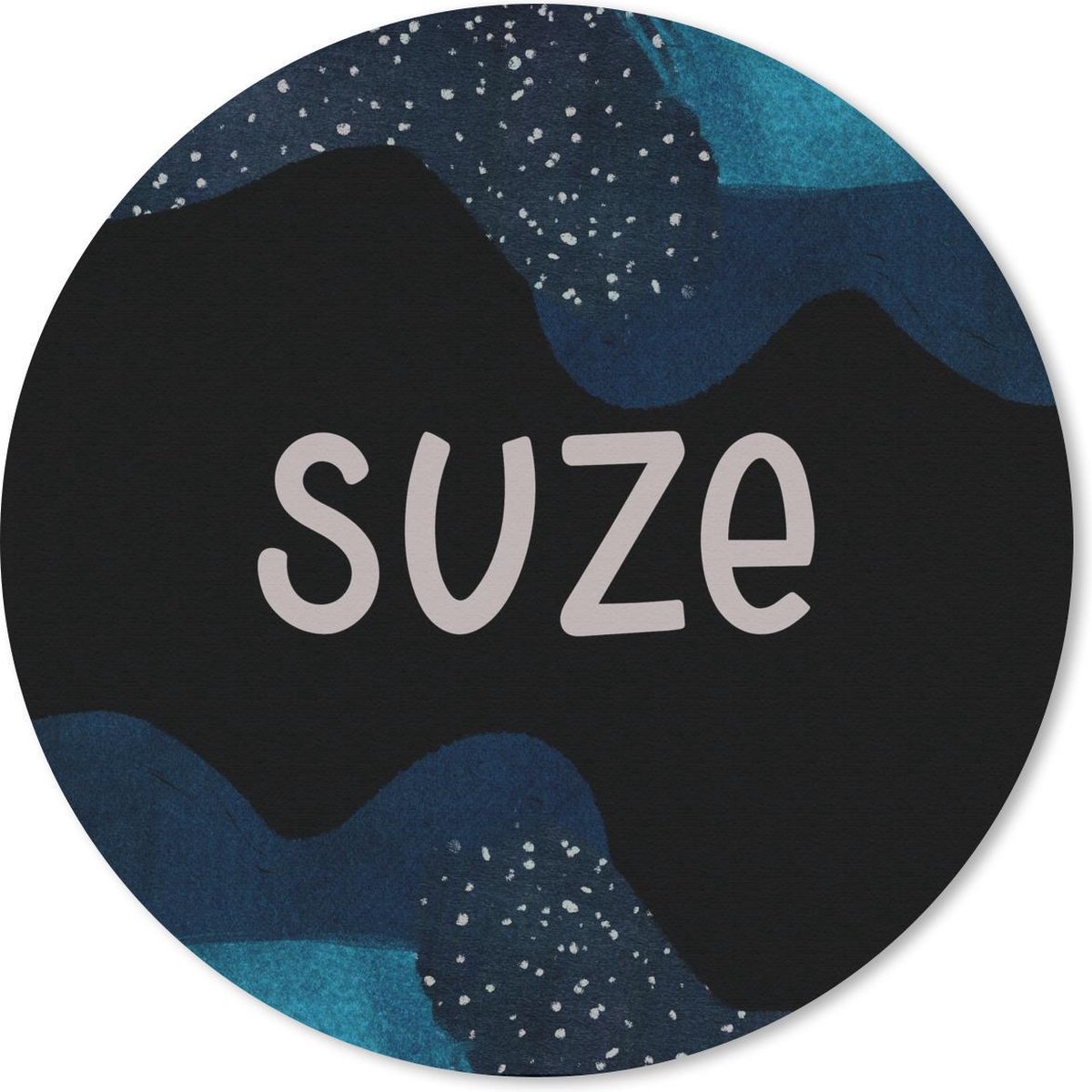Muismat rond 20x20 cm - Mousepad Suze - Pastel - Meisje - Ronde muismatten