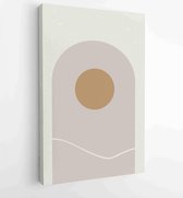 Canvas schilderij - Abstract organic shape Art design for poster, print, cover, wallpaper, Minimal and natural wall art. Vector illustration. 4 -    – 1834428175 - 115*75 Vertical