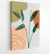 Canvas schilderij - Marble art design with abstract shape and gold pattern. Design for print, cover, wallpaper, Minimal and natural wall art. 3 -    – 1843024798 - 40-30 Vertical