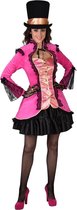 Magic By Freddy's - Jaren 20 Danseressen Kostuum - Vergulde Bourgeoisie Jas Roze Vrouw - roze - Large - Carnavalskleding - Verkleedkleding
