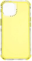 Shop4 - Geschikt voor iPhone 13 Hoesje - Harde Back Case 2-in-1 Fluor Geel