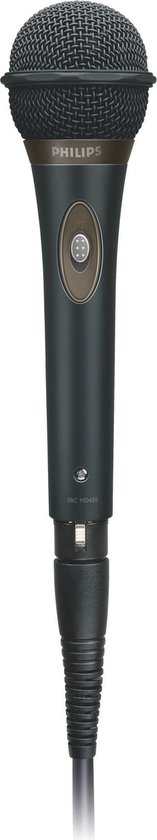 Philips SBCMD650 Microfoon - 5m Kabel - Karaoke - Zwart