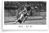 Walljar - NEC - AZ 67 '80 III - Zwart wit poster
