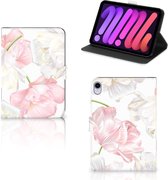 Hoesje maken iPad Mini 6 (2021) Cover met Magneetsluiting Mooie Bloemen