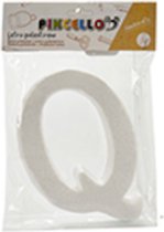 Pincello Decoratieletter Q Junior 22 X 17 Cm Polystyreen Wit