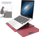 Laptoptas - Laptophoes - Laptop Sleeve - Laptop cover Bordeaux - Laptophoes 13 inch - Laptoptas 4 piece set - Laptop case met stand en + Etui - Ntech