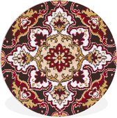 WallCircle - Wandcirkel ⌀ 30 - Perzisch Tapijt - Kleed - Mandala - Ronde schilderijen woonkamer - Wandbord rond - Muurdecoratie cirkel - Kamer decoratie binnen - Wanddecoratie muurcirkel - Woonaccessoires