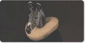 Bureauonderlegger - Zebra - Kraag - Dieren - 60x30 - Muismat
