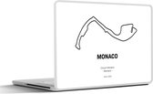 Sticker ordinateur portable - 13,3 pouces - F1 - Circuit - Monaco - Cadeau pour mari