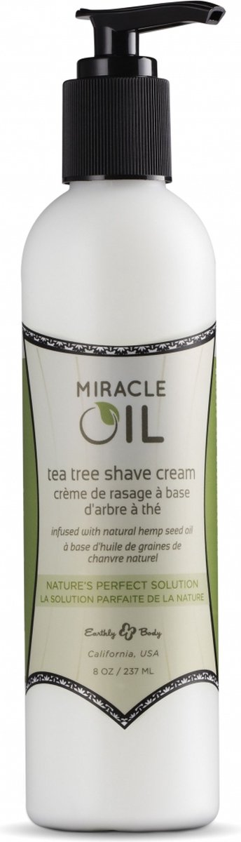 Goedkoopste Earthly body Miracle Oil Tea Tree Shaving Cream - 8 fl oz / 237 ml multicolored