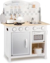 kinderkeuken junior 78 x 60 cm hout wit 8-delig