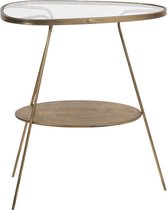 Bijzettafel 61*37*70 cm Koperkleurig Ijzer Side table Tafeltje