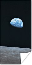 Affiche Terre vue de la lune - 80x160 cm