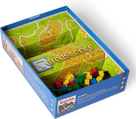 Thumbnail van een extra afbeelding van het spel Spellenbundel - 3 Stuks - Carcassonne & Uitbreidingen De Draak, De Fee en De Jonkvrouw & Het Circus