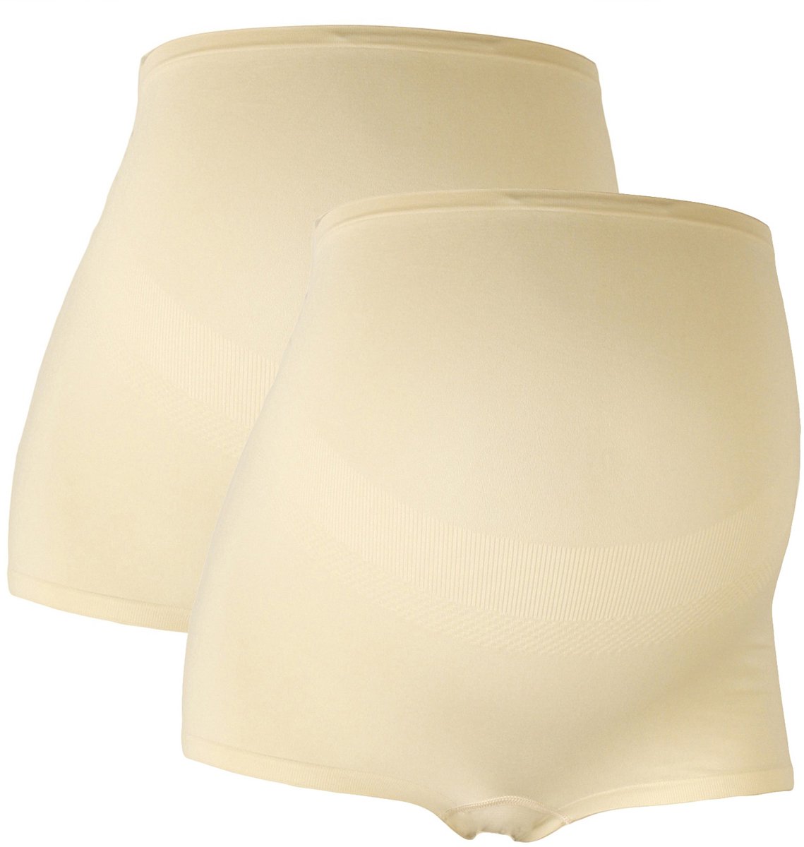 Mamsy PROMO!!  Duo Pack Zwangerschaps BOXERSHORTS (beige XS/S)