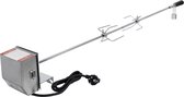 Grillset 120cm met 2x vleesnaalden en roestvrijstalen motor 2 U/m 230V