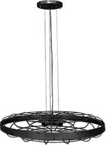 Hanglamp  - industriële lamp  - propeller zwart  -  H15cm
