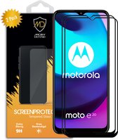 2-Pack Motorola Moto E20 Screenprotectors - MobyDefend Gehard Glas Screensavers - Zwarte Randen - Screen Protectors - Glasplaatjes Geschikt Voor: Motorola Moto E20